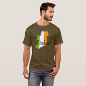 Kaart van Ierland T-shirt (Voorkant volledig)