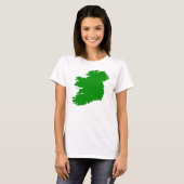Kaart van Ierland T-shirt (Voorkant volledig)