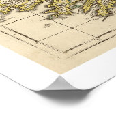 Kaart van Ierland van Frederik de Wit 1710 Poster (Hoek)