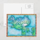 Kaart van IJsland (Voorkant / Achterkant)