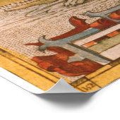  kaart van IJsland (1590) Poster (Hoek)