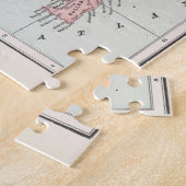  kaart van IJsland (1901) Legpuzzel (Zijkant)