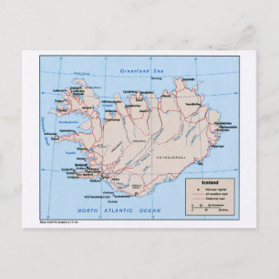 Kaart van IJsland (1981)