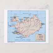 Kaart van IJsland (1981) (Voorkant)