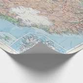  kaart van IJsland Cadeaupapier (Hoek)