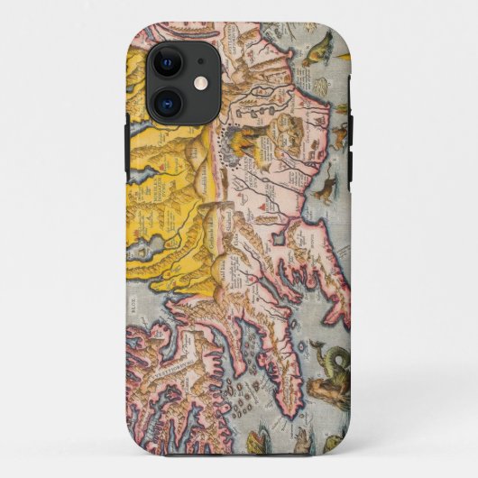 Kaart van IJsland Case-Mate iPhone Case (Achterkant)