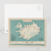 Kaart van IJsland (circa 1959) (Voorkant / Achterkant)