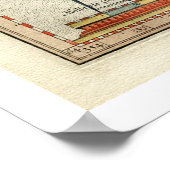 Kaart van IJsland door Mercator Map 1595 Poster (Hoek)