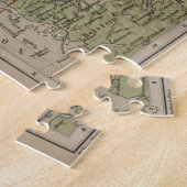  kaart van IJsland en Denemarken (1880) Legpuzzel (Zijkant)