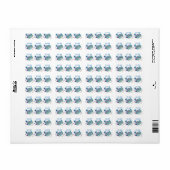 Kaart van IJsland Etiket (Full Sheet)