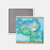 Kaart van IJsland Magneet (Voorkant / Achterkant)