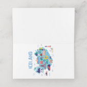 Kaart van IJsland Plaatskaartje (Binnenkant ongevouwen)