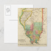 Kaart van Illinois (Voorkant / Achterkant)