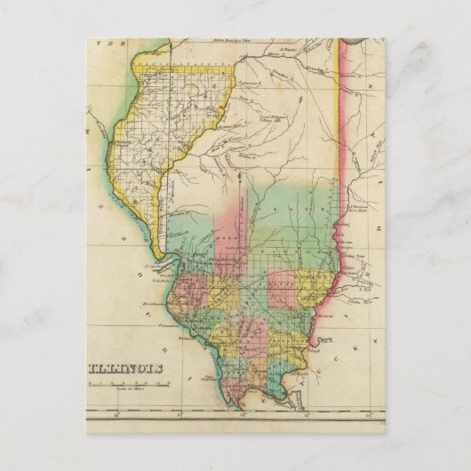 Kaart van Illinois (Voorkant)