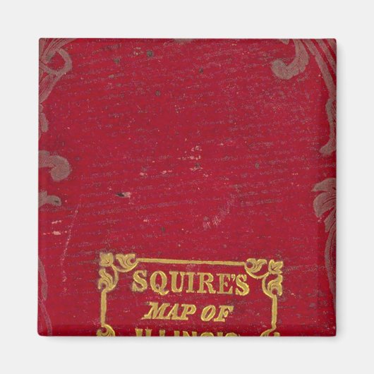 Kaart van Illinois Magneet (Voorkant)