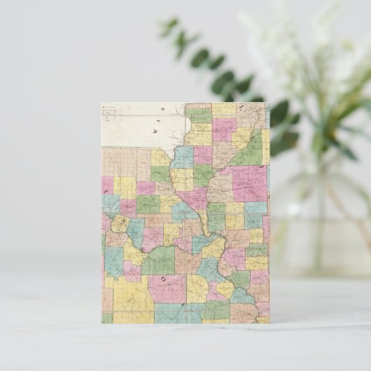 Kaart van Illinois & Missouri (Staand voorkant)