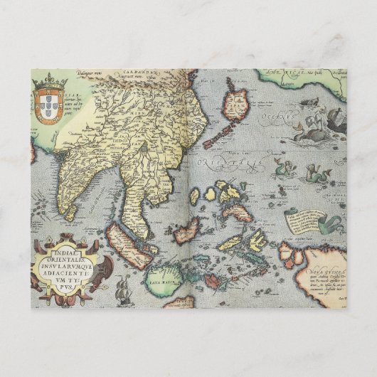 kaart van India | 1592 (Voorkant)