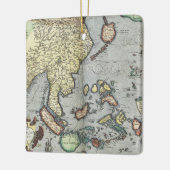  kaart van India | 1592 Keramisch Ornament (Links)