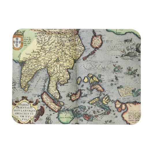 kaart van India | 1592 Magneet (Horizontaal)