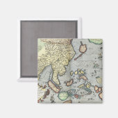  kaart van India | 1592 Magneet (Voorkant / Achterkant)