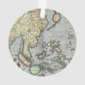 kaart van India | 1592 Ornament (achterkant)