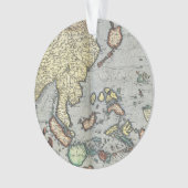 kaart van India | 1592 Ornament (voorkant)