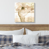 Kaart van India, 1803 Canvas Afdruk (Insitu (Slaapkamer))