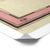 kaart van India (1831) Poster (Hoek)