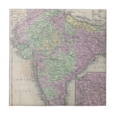  kaart van India (1853) Tegeltje (Voorkant)