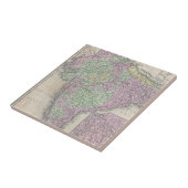 kaart van India (1853) Tegeltje (Zijkant)