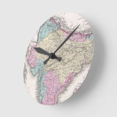  kaart van India (1855) Ronde Klok (Hoek)