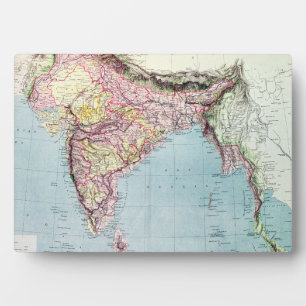 kaart van India 1877 Fotoplaat