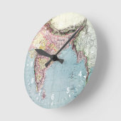  kaart van India | 1877 Ronde Klok (Hoek)