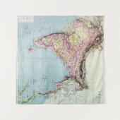 kaart van India | 1877 Wandkleed (Voorkant (horizontaal))