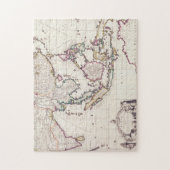 Kaart van India en Oost-India Legpuzzel (Verticaal)