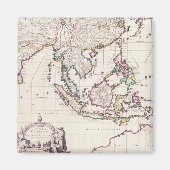 Kaart van India en Oost-India Magneet (Voorkant)