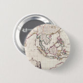 Kaart van India en Oost-India Ronde Button 5,7 Cm (Voorkant /achterkant)