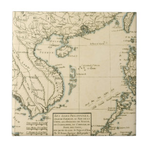 kaart van India Indische Oceaan Tegeltje