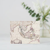 Kaart van India & Oost-Brits-Indië (Staand voorkant)