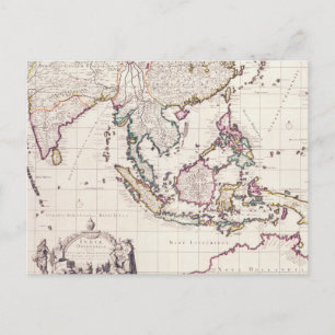 Kaart van India & Oost-Brits-Indië