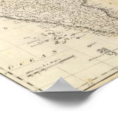 Kaart van India Poster (Hoek)