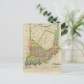 Kaart van Indiana (Staand voorkant)