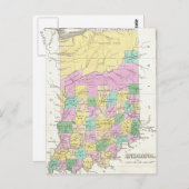  kaart van Indiana (1827) (Voorkant / Achterkant)