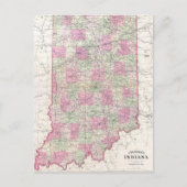  kaart van Indiana (1864) (Voorkant)