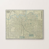  kaart van Indianapolis Indiana (1901) Legpuzzel (Horizontaal)