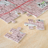  kaart van Indianapolis Indiana (1967) Legpuzzel (Zijkant)