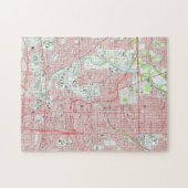  kaart van Indianapolis Indiana (1967) Legpuzzel (Horizontaal)