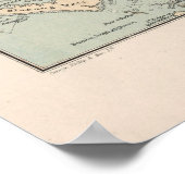  kaart van Indonesië en de Filipijnse havens Poster (Hoek)