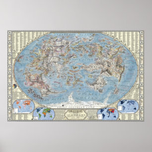 Kaart van Internet 2.0 Poster