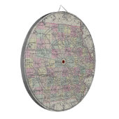 kaart van Iowa (1855) Dartbord (Voorkant Links)